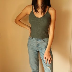 p louise seafoam green tank top